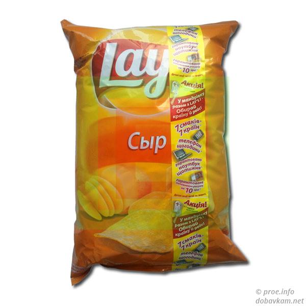 Чіпси ТМ «Lays» з сиром