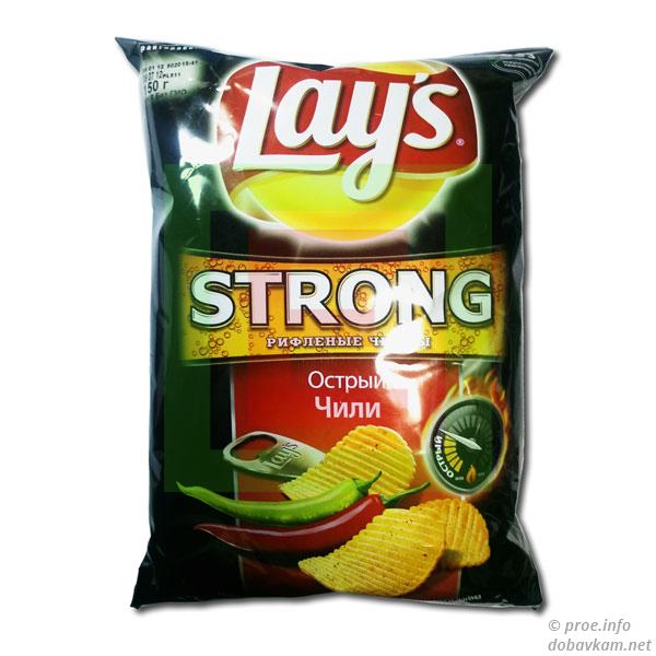 Чіпси ТМ «Lays» гострий Чилі 