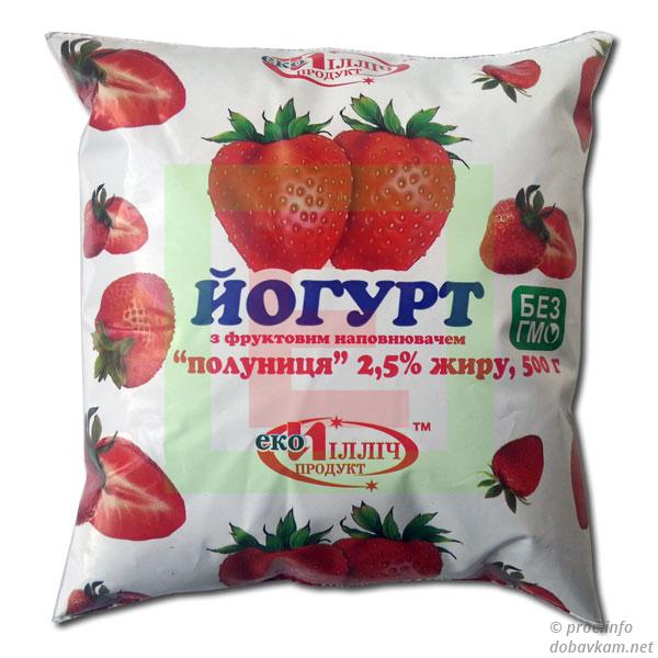 Йогурт «Екоіллічпродукт» полуниця 