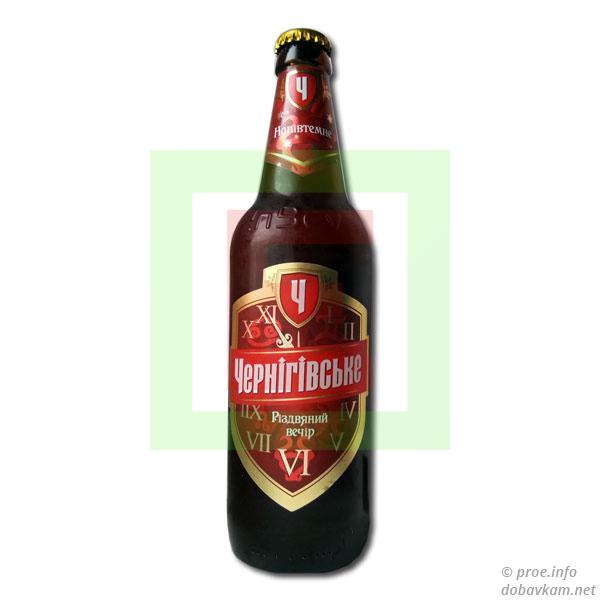Пиво напівтемне «Різдвяний вечір» ТМ «Чернігівське»