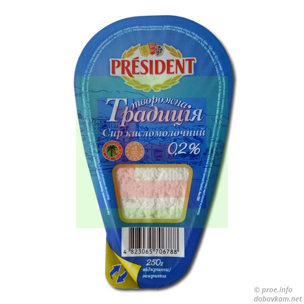 Сир кисломолочний «Президент»
