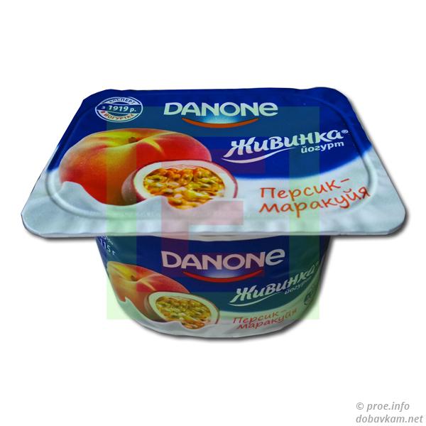 Йогурт «Живинка» персик-маракуйя