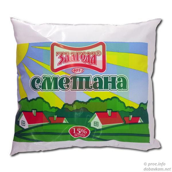 Сметана 15% жиру