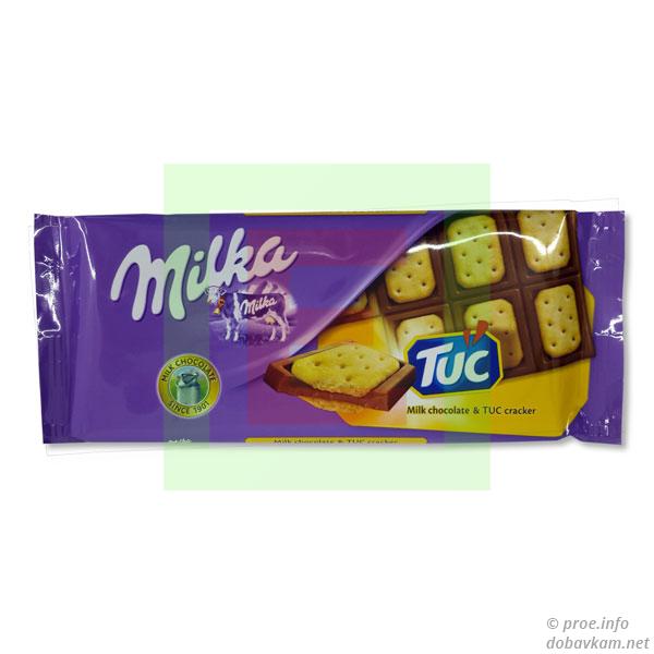Шоколад с крекером ТМ «Milka»